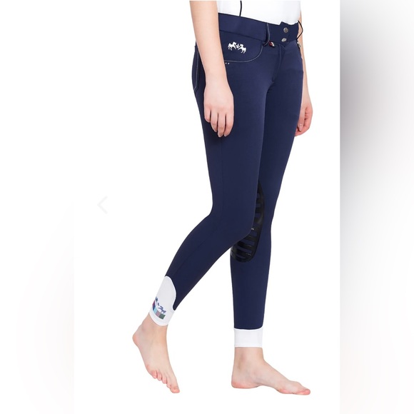 Equine Couture knee patch breeches horse jodhpurs equine horseback riding tack - Picture 3 of 4